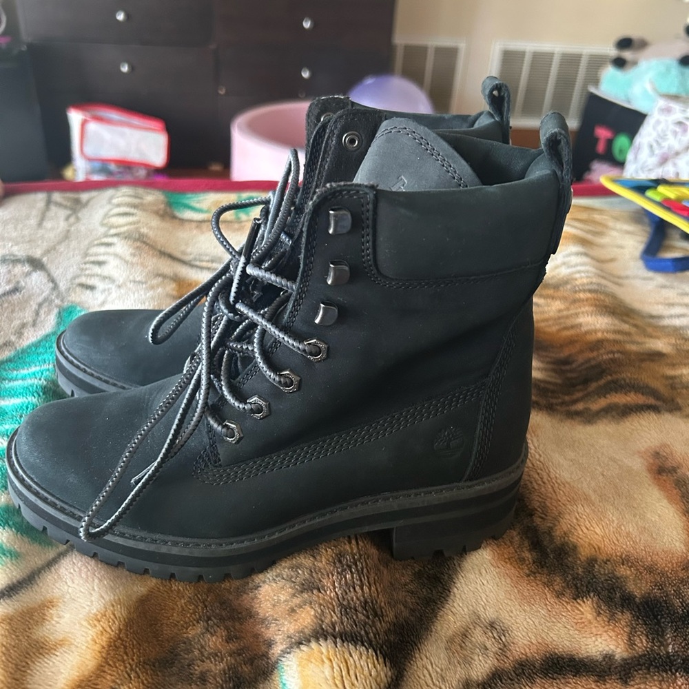 Timberland Black Combat Boots - Picture 3 of 5